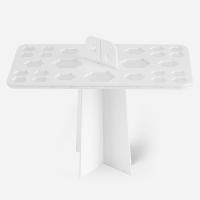 Organizador De Maquillaje RANCAI En Acrílico Con Soporte Para Pinceles De 14/26/28 Agujeros Herramienta De Secado Para Pinceles Accesorios De Cosméticos - details 11