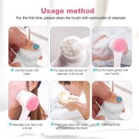 Cepillo Manual Para Limpieza Facial De Doble Lado Con Silicona Escobilla Facial Para Exfoliación Y Masaje Cuidado De La Piel - details 6