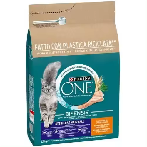 Pienso para gato PURINA ONE Bifensis Hairball, Pavo y Cereales, 1.5 kg - 1