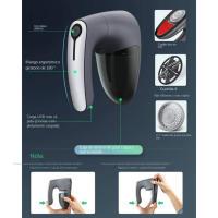 Depiladora de Pelusas Eléctricas Miravia - 3 Cabezales Intercambiables, Doble Alimentación (Enchufe/Hatería), Limpieza Rápida y Profunda en Ropa/Muebles, Diseño Ergonómico y Silencioso para Hogar, Suprimir Pelusos Segundos - details 1