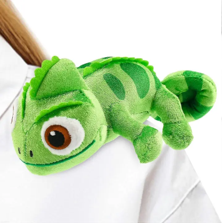 Muñecos de peluche camaleón, peluche de lagarto con imán, accesorios de ropa para colgar en el hombro para niños. - 1