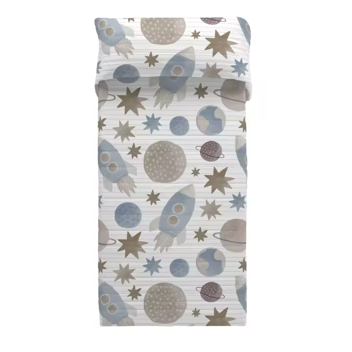 COLCHA BOUTI INFANTIL ORION NATURALS FABRICADO EN ESPAÑA - 1