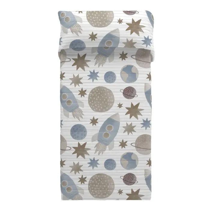 COLCHA BOUTI INFANTIL ORION NATURALS FABRICADO EN ESPAÑA - 1