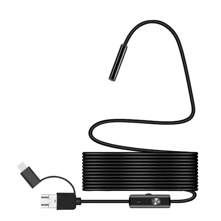 Nueva Cámara De Endoscopio 8mm 1080P HD USB Con 8 LED Cable Flexible Inspección Impermeable Para Android PC Borescope AN98A - 1