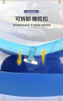 Anillo de natación para bebé Swimbobo, monstruo azul, sombrilla desmontable, círculo de descanso para niños, bolsa de red transpirable - details 14