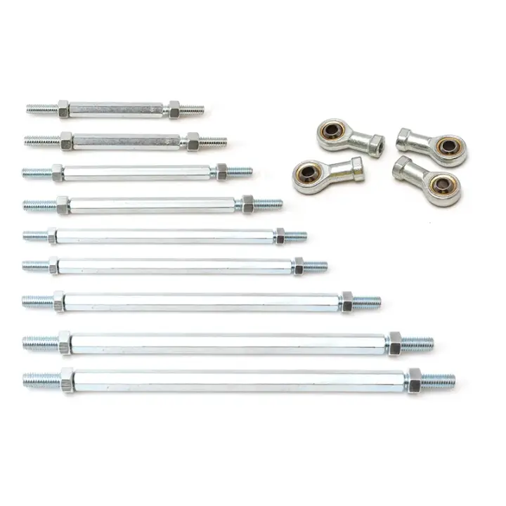 Kit De Barras De Enlace Para Rueda De Volante M8 185mm-345mm Con Juego De Bolas Para ATV Mini Eléctrico De 49cc Buggy Quad De Niños Piezas De Motocarril - 1