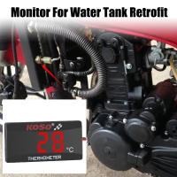 Medidor De Temperatura Para Tanque De Agua 0-120°C Monitor Con Indicadores Rojo Y Azul Advertencia Termómetro Para Motocicleta Con Sensores Universal - details 5