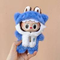 POP MART LABUBU The Monsters Plush Doll Blue Shark Jumpsuit Clothes Set (Without Doll) - details 0
