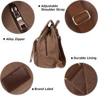 Mochila Vintage with Cordón para Mujer y Niña, Morral pequeño de Lona a la moda, Bolso de viaje Escolar informal multiusos - details 2