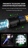 Linterna LED Super Brillante Multi Funcional Para Camping Luz De Emergencia Para Running Al Aire Libre Con Zoom Pocket - details 3