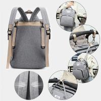 Mochila plegable multifunción para bebés - Convertible en cuna, bolso de biberones, gris elegante, tela Oxford resistente, 0-3 años - details 4