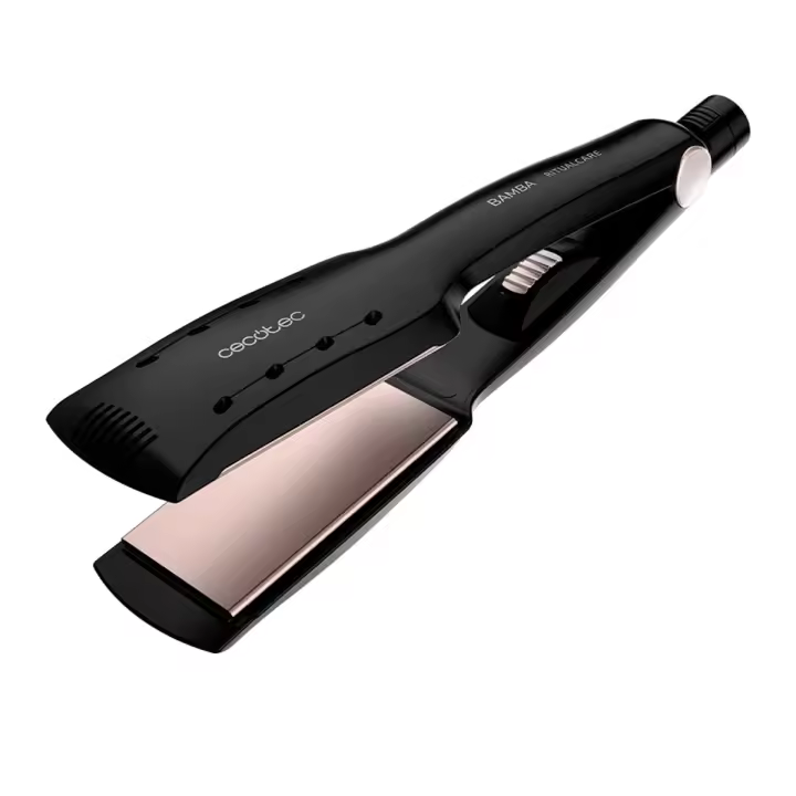 Plancha de pelo Cecotec Bamba RitualCare 900 Max revestimiento de queratina y aceite de argán negro - 1