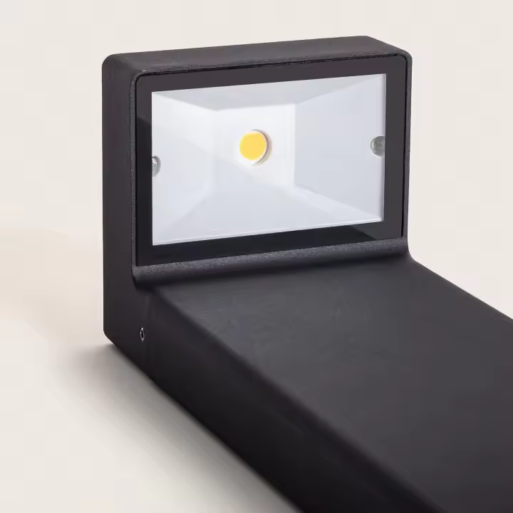 LEDKIA LIGHTING - Baliza Exterior LED 7W | IP65 Resistente al Agua y Polvo | Diseño Moderno para Exteriores | Fácil Instalación | Luz Suave 455 lm, Blanco Cálido 3000k, Aluminio - 1