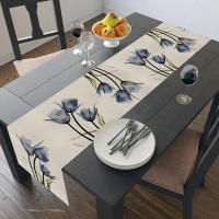 Corredor De Mesa De Lino Tulipán Estilo Rustico Farmhouse 13x70 Pulgadas Decoración Para Comedor Interior Y Exterior En Casa - details 0