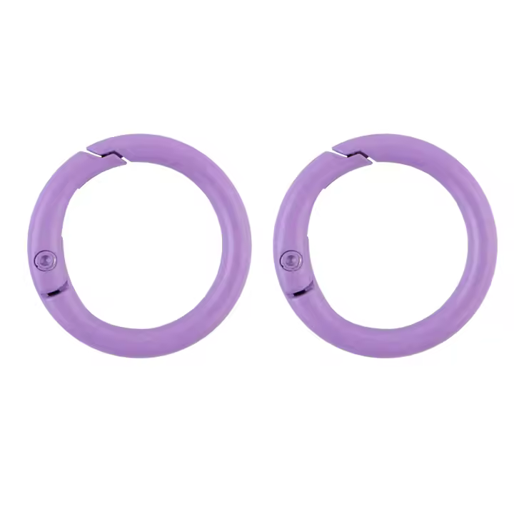 5Pcs/Lot Anillo Metálico 25mm Con Abrazadera De Resorte Clip Para Cadena De Perros Accesorios Para Joyería DIY Hebilla De Llavero Con Gancho Abrepuertas - 1