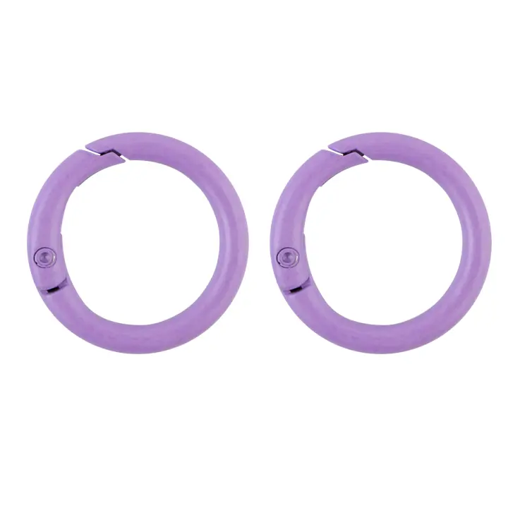 5Pcs/Lot Anillo Metálico 25mm Con Abrazadera De Resorte Clip Para Cadena De Perros Accesorios Para Joyería DIY Hebilla De Llavero Con Gancho Abrepuertas - 1