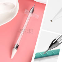 1pcs Herramienta De Dote De Joyería Plástico Doble Cabeza Pincel Para Colocar Y Retirar Diamantes De Moda Uso Dual - details 1