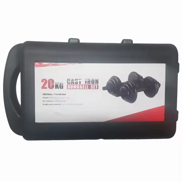 Cannon - Set de Pesas 20 kg Juego de Mancuernas Cromadas de Hierro para Home Fitness gimnasio entrenamiento culturismo - 1