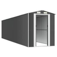 Cobertizo de jardín acero galvanizado antracita 192x855x223 cm Decoración de muebles de jardín al aire libre - details 3