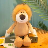 Muñeco De Peluche Realista León Mono Elefante Gacela Zorro Zorro Fox Animales Del Bosque Juguetes Para Niños Regalo De Cumpleaños - details 6