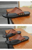 Sandalias De Verano Para Hombre MAEDEF Zapatos De Playa Antideslizantes Flip Flops De Alta Calidad Casual Mocasines De PU EVA - details 12