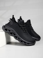 Zapatos De Correr Para Hombre Y Mujer Casual Negro Malla Transpirable Absorbedor De Choque Ligero Tenis Deportivos Outdoor Marrón - details 3