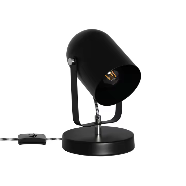 Ledkia Lámpara de Mesa Metal Pomader Negro - 1