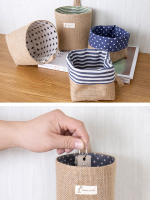 Bolsa De Almacenamiento En Pared Estilo Nórdico Pequeña Cesta Colgante Para Artículos Variados Organizador De Cosméticos Y Juguetes En Algodón Y Lino - details 5