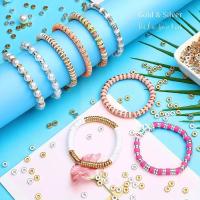 1500pcs De Cuentas De Espaciador Redondas Planas De 6mm Para DIY Pulseras Collares Aretes Hecho a Mano Suministros De Joyería - details 2