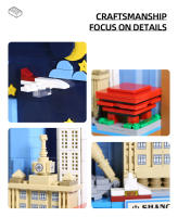 Bloques De Construcción Pequeños WG4921 Murales De La Ciudad De Shanghai Juguete Decorativo Para Niños Regalo Para Niños - details 5
