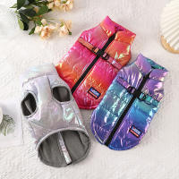Ropa De Mascota Impermeable Y Reflectante Para Otoño E Invierno Con Chaleco De Veludo Cálido En Colores Graduales Para Perros Y Gatos - details 7
