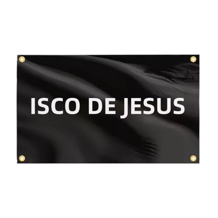 Bandera De Jesus Es Rey Tapa De Manta Divertida 3x5 FT Con Cuatro Grommets Para Decoración De Habitación De Estudiantes Dormitorio De Hombres Cueva Masculina - 1