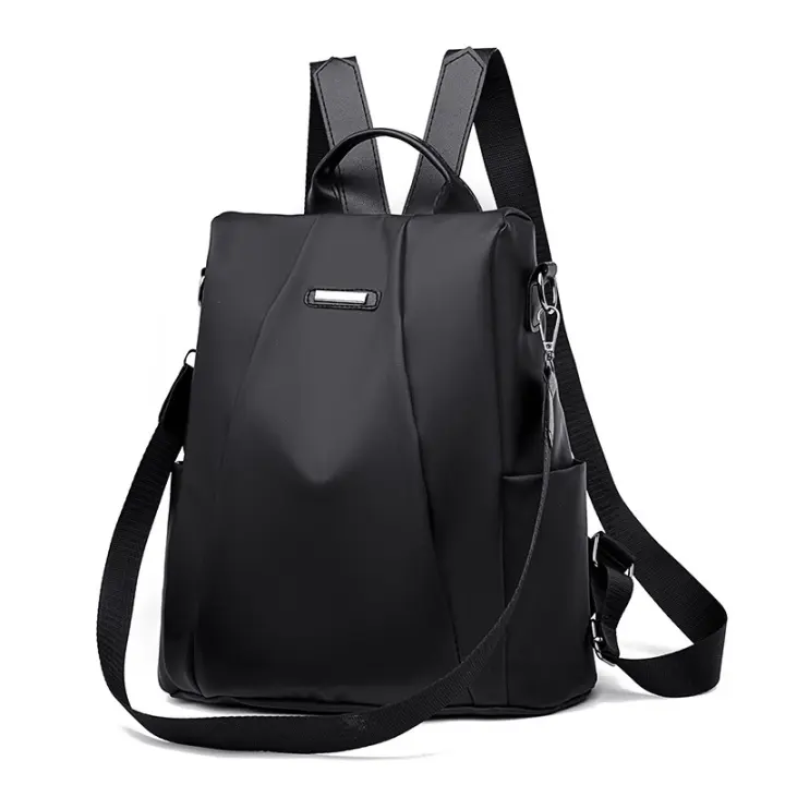 Mochila del hombro de las mujeres de las mercancías del punto/Mochila De Oxford en color sólido y capacidad antirrobo grande - 1