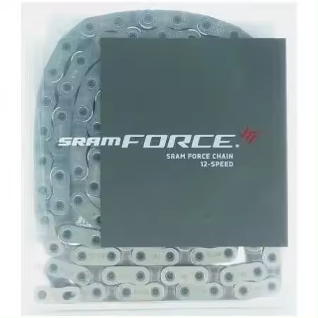 CADENA SRAM FORCE D1 FLATTOP 120 ESLABONES POWERLOCK 12V PLATA - 1