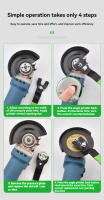 Llave De Desmontaje Ajustable Para Amoladora Angulada 10-46mm Con Mango Cubierto De Goma Herramienta Para Cambiar Disco De Amolado - details 6