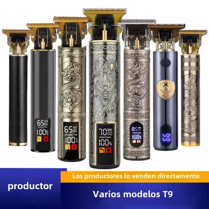 T9 Máquina De Barbero Vintage Para El Hogar Y Comercial Cuchilla De Acero Inoxidable Recortadora De Barba Y Pelo Para Hombres Regalo De Peluquería - 1