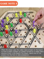 Juego De Tablero Interactivo De Geometría Para Fiesta Multiplayer Juego De Estrategia En Madera Para Familia Juego De Mesa De Enlazado De Cadenas Para Edad 7+ - details 10