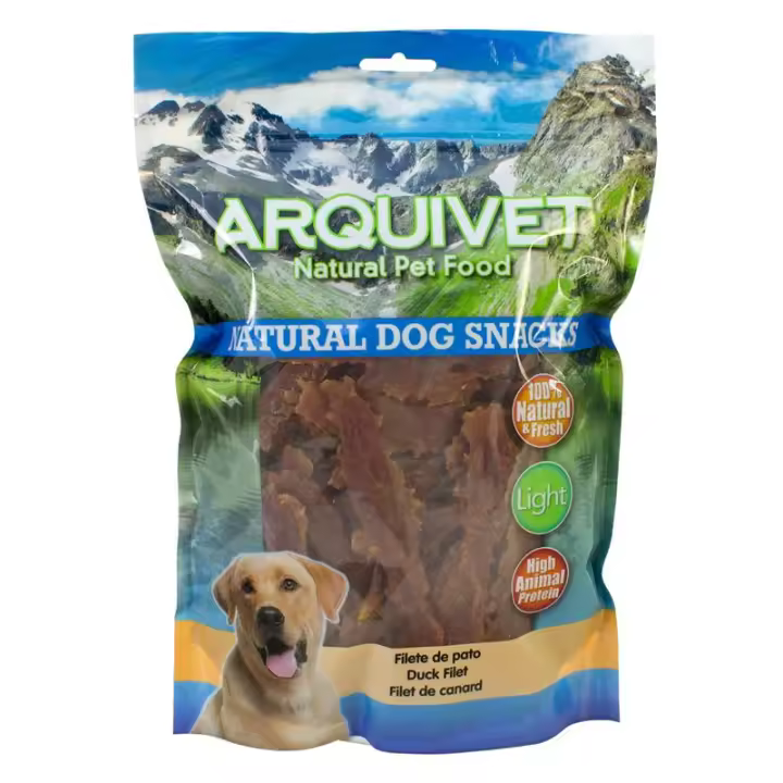 Snack para perros Filete De Pato 1 Kg. Arquivet Chucheria baja en grasa para perro - 1