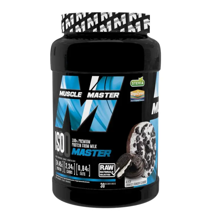 MUSCLE MASTER Iso Master 900G | recuperación muscular | aislado de suero máxima calidad | DIGEZIME | STEVIA - 1