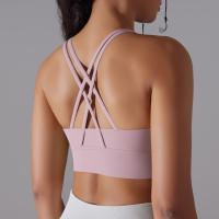 Sujetador Deportivo Para Mujer Alta Soporte Impacto Yoga Running Quick Dry Top Deporte Gimnasio Padded Bralette Sexy - details 16