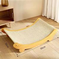 Tablero De Rasguñar Para Gatos Cama De Descanso Para Gatos Juguete Multifuncional Resistente Al Desgaste Con Hierba Detachable Para Gatos Y Gatitos - details 1
