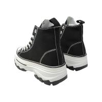 Eva Zorteon- Zapatilla Abotinada de Plataforma para Mujer, Comoda, Estilo Bamba, Material de Lona, y Cierre de Cordones. marca FASHION BELLA. - details 6