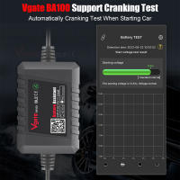 Vgate BA100 Prueba De Batería De Coche Nueva 2023 Monitor 12V Bluetooth 4.0 Asistente De Batería Compatible Con iOS & Android Herramienta De Auxiliar De Batería - details 6
