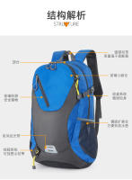 Mochila clásica de 40L para exteriores para hombre y mujer, bolso de viaje impermeable de alta calidad, Mochila deportiva informal de retales - details 16