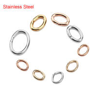 100pcs Anillos Saltarines De Acero Inoxidable Ovalados Para Creación De Joyería DIY Conectores De Collar Accesorios De Pulsera Tamaños 3*4/4*6/6*8m - details 5
