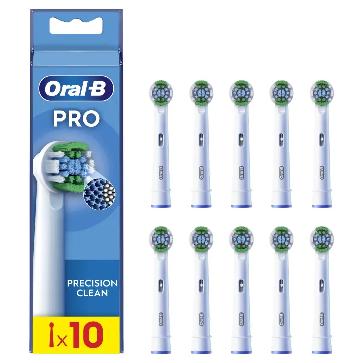 Oral-B Pro Precision Clean cabezales de recambio, Pack de 10 unidades, Producto Europeo con Garantía Oficial. - 1