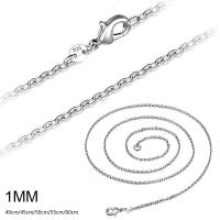 Cadena De Plata 925 Para Hombres Y Mujeres En Lote De 5 Piezas Joyería DIY Clásica De 1mm Longitud 16 18 20 22 24 Pulgadas - details 1