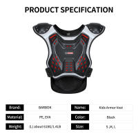 Chaleco De Protección Motocross Para Niños BARBOK Vestido De Armadura Reflector Nocturno Universal Para Niños Materiales PE Y Nylon - details 12