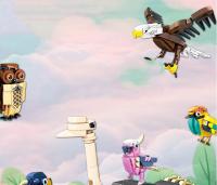 Bloques De Construcción Creativos Figuras De Animales Aves Cerdos Papagayos Gansos Modelos Educativos Cognitivos Para Niños - details 0