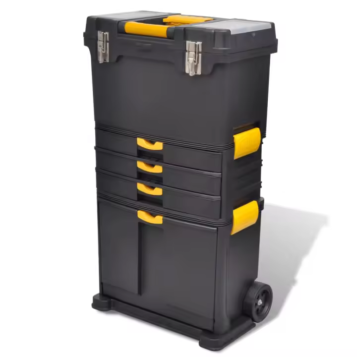 vidaXL Caja de herramientas carrito portátil - 1